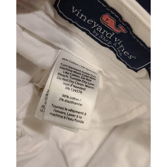 2 Pair Lot Vineyard Vines Whale Breaker Shorts Flat Stretch Chino Mens Size 30 - Picture 5 of 12